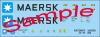 Decals for sea container Maersk 20 F