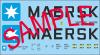 Decals for sea container Maersk 40F