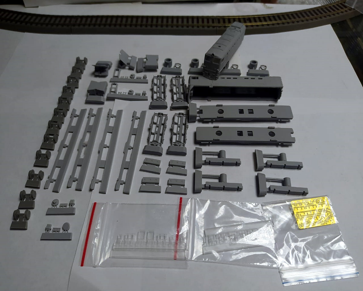 N scale Kit for assembly of Soviet Diesel locomotive 2TE10 L
